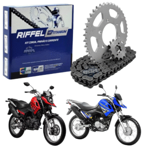 KIT XTZ 150 CROSSER (14-24) 41Z X 14Z C/ CORRENTE 428H X 122L - TITANIUM (1045)