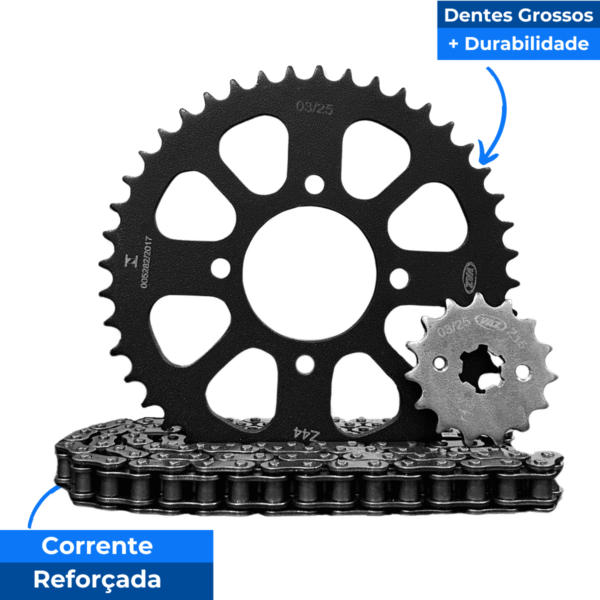 KIT DE RELACAO TRANSMISSAO COMPLETO XTREME D00361X DK150 - Image 7