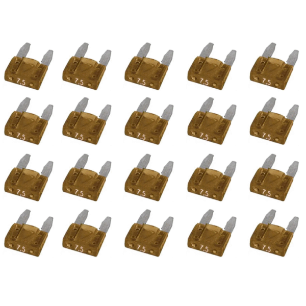 Fusivel Lamina Mini 7.5A - Pacotes com 20 Peças - Technoise