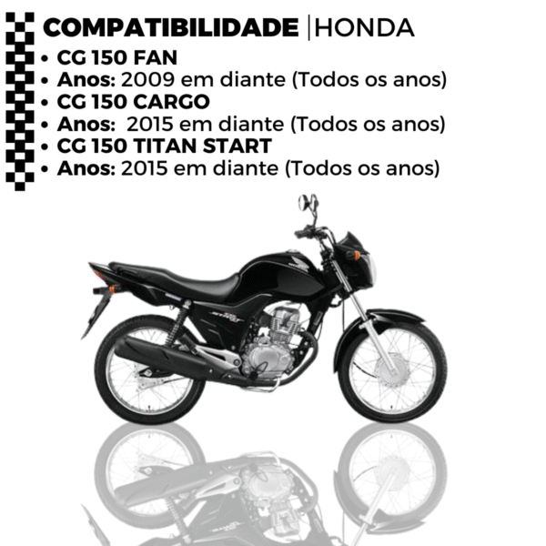 KIT DE RELACAO TRANSMISSAO COMPLETO XTREME STANDARD CG 150 H03673XS - Image 2