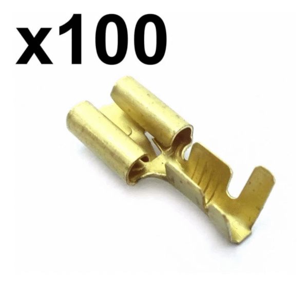 Terminal Encaixe Fêmea 6,3MM C/Trava (100 Unidades ) - ALF - Imagem 3