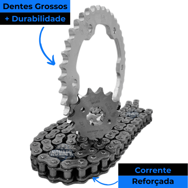 GSW077R KIT COROA/PINHAO/CORR. FZ15 2023 COM RETENTOR - Image 6