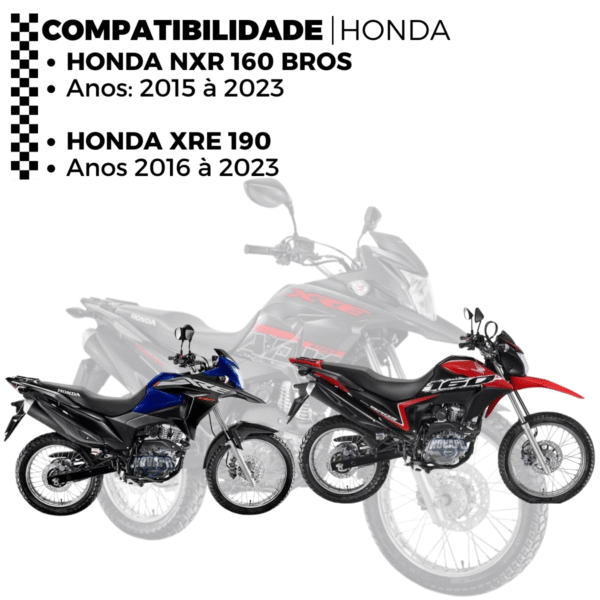 KIT NXR 160 BROS (15-24) / XRE 190 (16-24) 48Z X 16Z C/ CORRENTE 428H X 128L - TITANIUM (1045) - Image 2