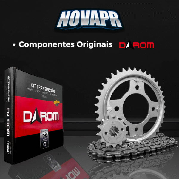 KIT TRANSMISSAO DAROM  COM RETENTOR CB 250F TWISTER 16/22 - Image 7