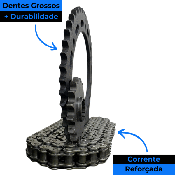 KIT DE RELACAO TRANSMISSAO COMPLETO XTREME H04014X CB 1000R - Image 4
