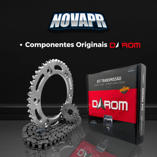 KIT TRANSMISSAO DAROM  COM RETENTOR BROS 160 - XRE 190 - Image 5