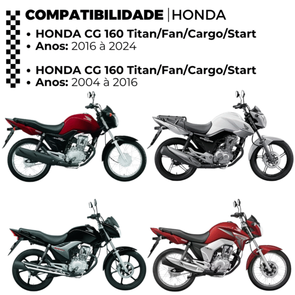 KIT CG 160 [TITAN/FAN/START/CARGO] (16-24) / CG 150 [START/CARGO/TITAN/FAN] (04-16) 44Z (C/ ANEL) X 15Z C/ CORRENTE O-RI - Image 4