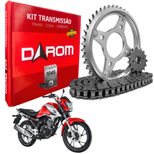 KIT TRANSMISSAO DAROM CG 160 15/