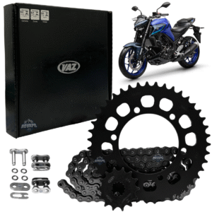 KIT DE RELACAO TRANSMISSAO COMPLETO XTREME Y04583X YZFR3 MT03