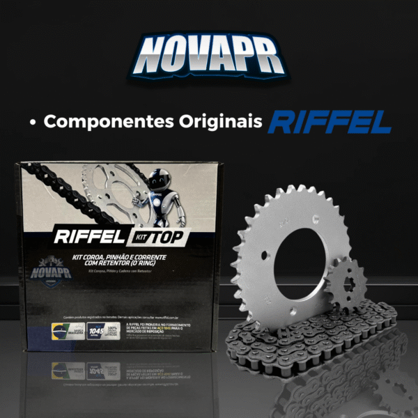 KIT BIZ 125 (05-24) / BIZ 110I (16-24) 34Z X 14Z C/ CORRENTE O-RING 428HO X 106L - TOP (1045) - Imagem 6