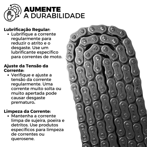 KIT DE RELACAO TRANSMISSAO COMPLETO XTREME H04006X XRE 190 BROS 160 - Image 6