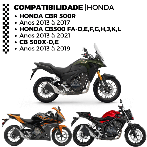 KIT DE RELACAO TRANSMISSAO COMPLETO XTREME H04001X CB500R 500F - Image 2