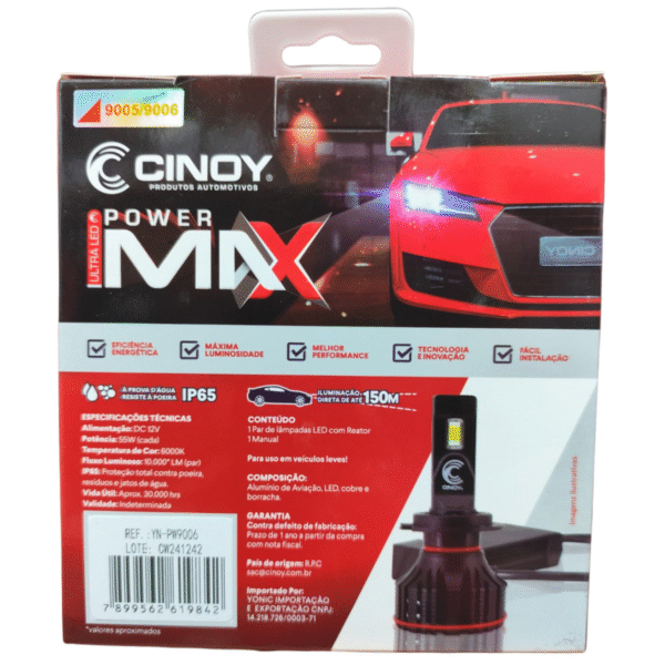 LAMPADA ULTRA LED POWER MAX HB3/HB4 - CINOY - Image 3