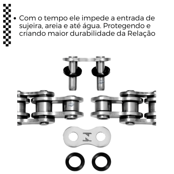 KIT YS 250 FAZER (18-24) / FZ 250 (18-21) 46Z X 15Z C/ CORRENTE O'RING 428HO X 136L - TOP (1045) - Image 5