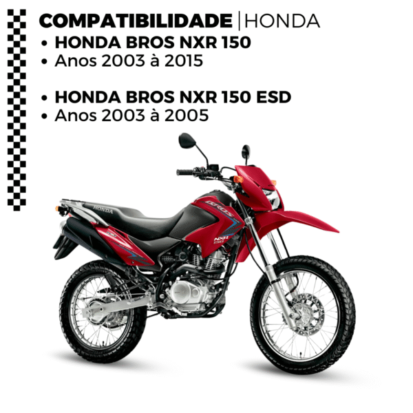 KIT TRANSMISSAO DAROM BROS 150 2003 ATÉ 2015 - Imagem 2