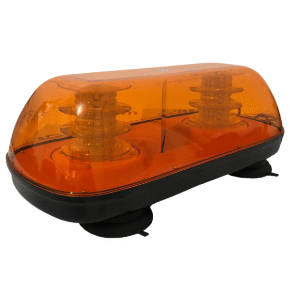 Mini Giroflex 360° - 72 leds - 12-24v - Ambar (Lente Ambar) - YL - Imagem 2