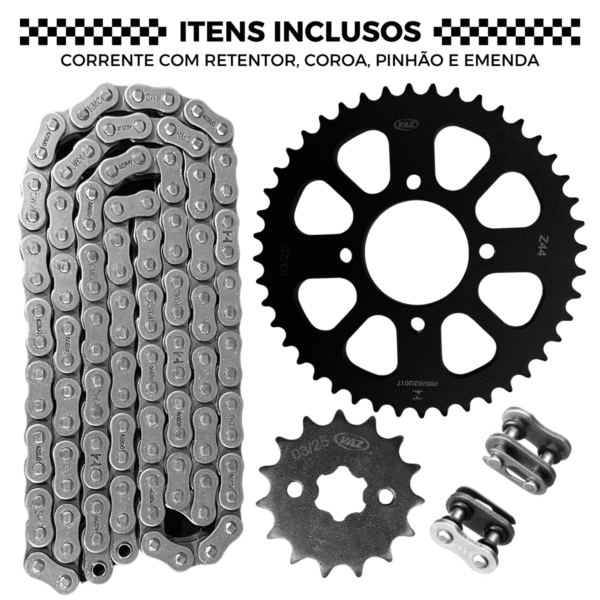 KIT DE RELACAO TRANSMISSAO COMPLETO XTREME D00361X DK150 - Image 5