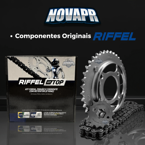 KIT CG 125 [CARGO/TITAN/FAN/TODAY] (00-08) 44Z X 14Z  C/ CORRENTE O-RING 428HO X 116L C/ ANEL - TOP (1045) - Image 8