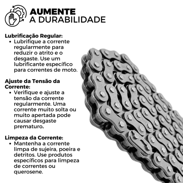 KIT XR 250 TORNADO (01-08) 38Z X 13Z C/ CORRENTE 520H X 104L - TITANIUM (1045) - Image 4