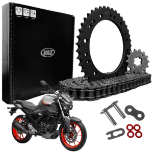 KIT DE RELACAO TRANSMISSAO COMPLETO XTREME Y04611X FZ15 ABS 2023 Em Diante