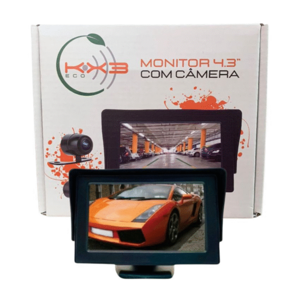 CAMERA DE ESTACIONAMENTO COM MONITOR 4.3" KX3 ECO