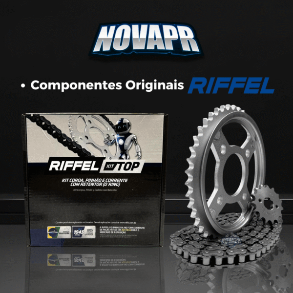 KIT CG 125 [CARGO/FAN] (09-13) 43Z X 14Z C/ CORRENTE O-RING 428HO X 116L C/ANEL - TOP (1045) - Image 6