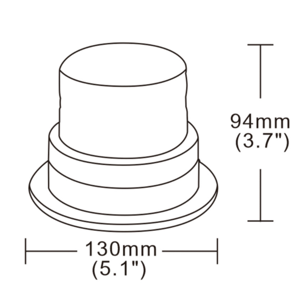 Giroflex Sinalização 20 Leds P/ Empilhadeira Ambar 12v / 24v - Imagem 2