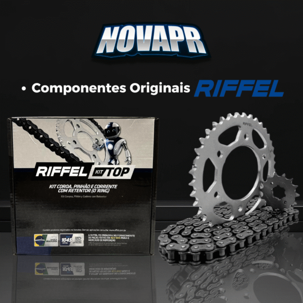 KIT FACTOR 150 (16-24)  / YBR 125I FACTOR (17-24) / FAZER 150 (14-24) 39Z X 14Z C/ CORRENTE O'RING 428HO X 124L - TO - Imagem 8