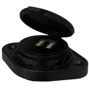 TOMADA VEICULAR 2 USB - SOBREPOR BIVOLT - ASX