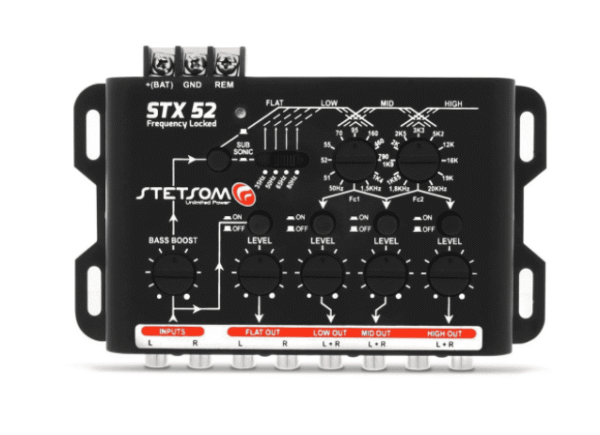 Crossover Eletrônico Stx52 4 Vias Frequency Locked Stetsom - Imagem 2