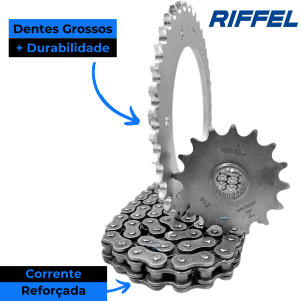 KIT G310 [R/GS] (16-24) 40Z X 16Z C/ CORRENTE O'RING REMANCHADA 520HO X 112L - TOP (1045) - Image 7