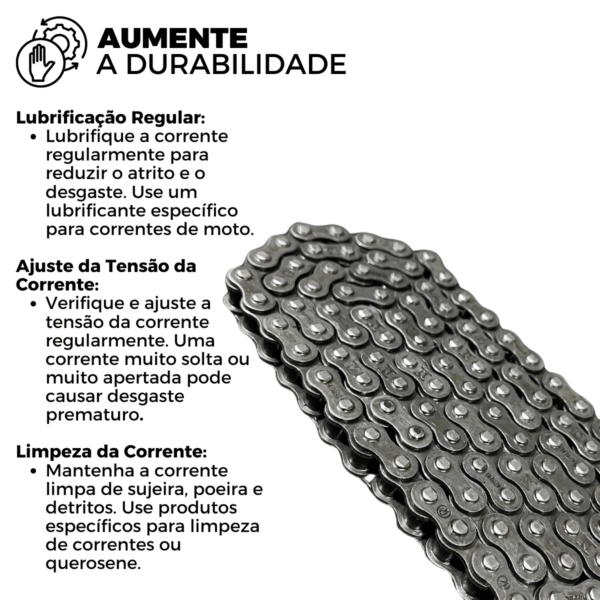 KIT POP 110I (16-24) 34Z (C/ ANEL) X 14Z C/ CORRENTE 428H X 104L - TITANIUM (1045) - Image 4