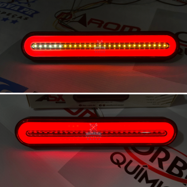 Par Lanterna Carretinha Sequencial Multifunção- 12V - ASX - Imagem 2