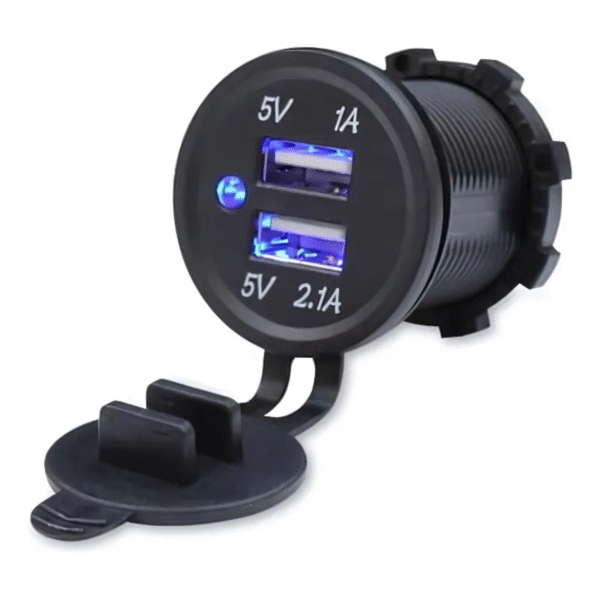 TOMADA VEICULAR 2 USB - BIVOLT - ASX - Imagem 3