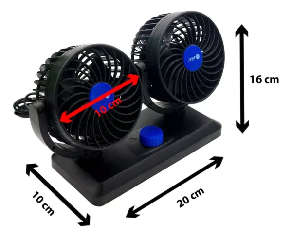 VENTILADOR DUPLO PARA AUTOMOVEIS - Image 2