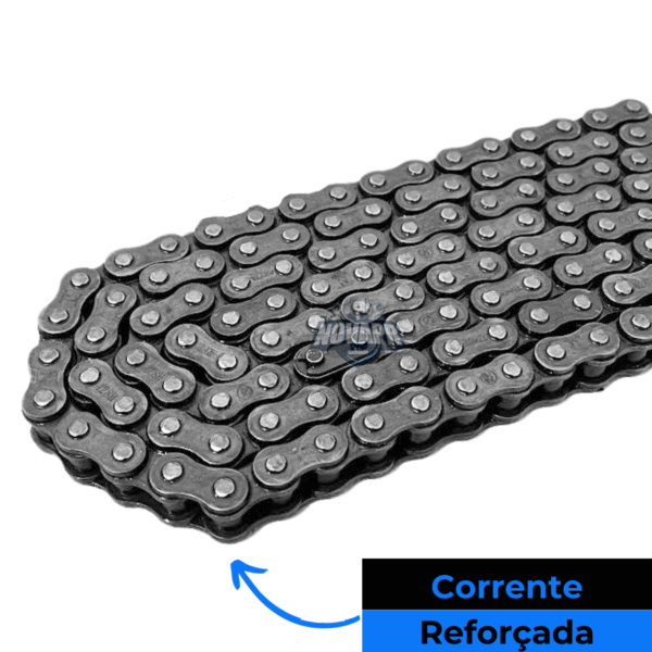 KIT NXR 160 BROS (15-24) / XRE 190 (16-24) 48Z X 16Z C/ CORRENTE 428H X 128L - TITANIUM (1045) - Image 6