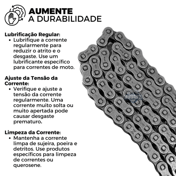 KIT XR 250 TORNADO (01-08) 38Z X 13Z C/ CORRENTE REMANCHADA O'RING 520HO X 104L - TOP (1045) - Image 3