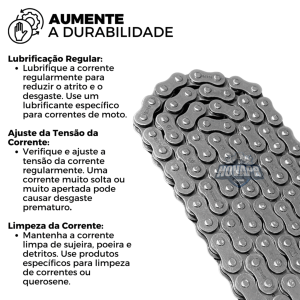 KIT XRE 300 (10-23) 39Z X 13Z C/ CORRENTE REMANCHADA O'RING 520HO X 104L - TOP (1045) - Imagem 5