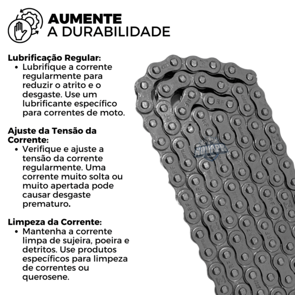 KIT XTZ 150 CROSSER (14-24) 41Z X 14Z C/ CORRENTE 428H X 122L - TITANIUM (1045) - Image 4