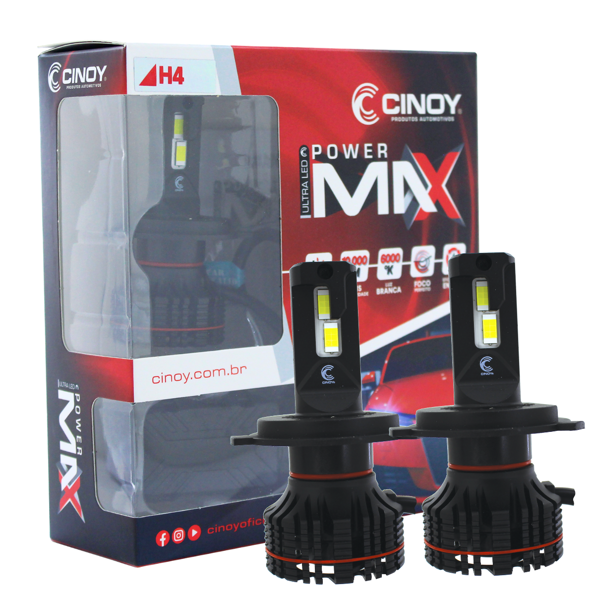 LAMPADA ULTRA LED POWER MAX H4 - CINOY