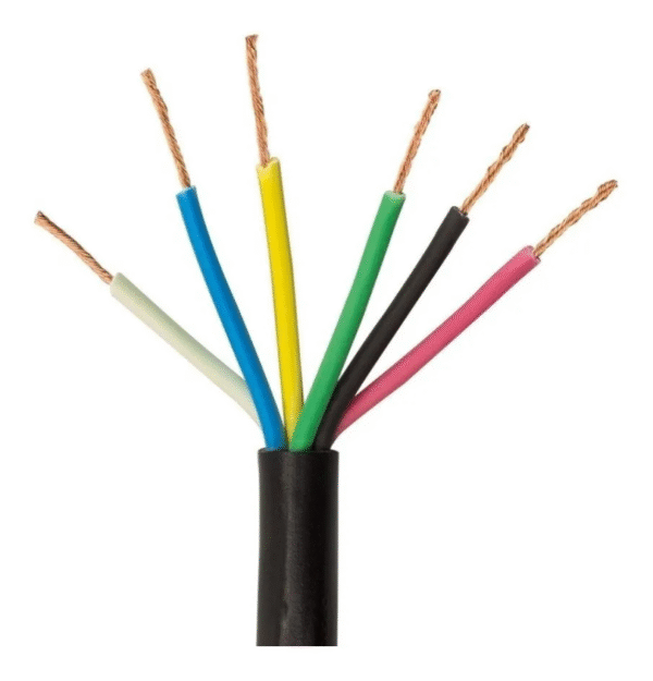 Cabo PP Circular Preto 6 X 1 mm 50 Metros Technoise - Imagem 3
