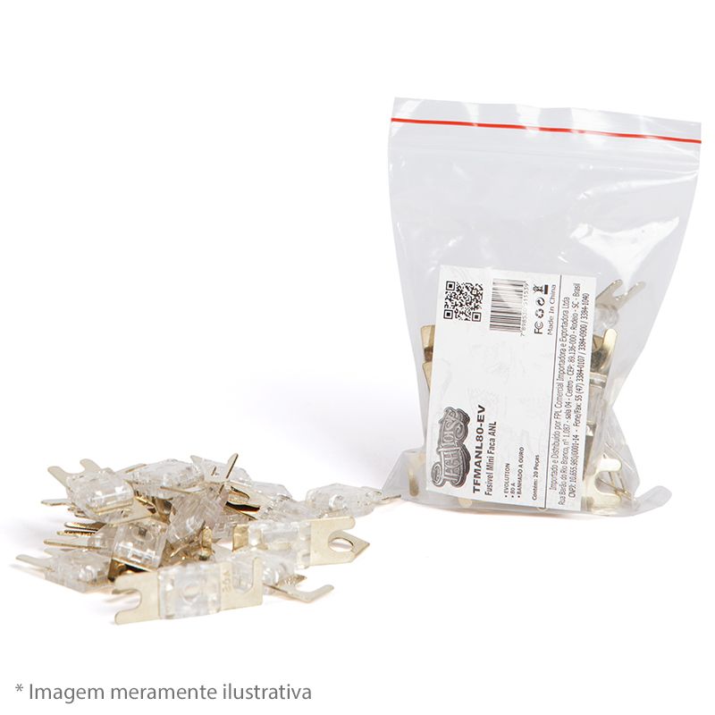 Fusivel Mini Faca - Mini ANL 80A - Technoise