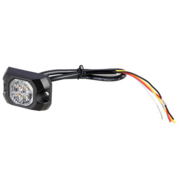 Mini Strobo Slim Redondo 5 cm - 12-24v - Ambar - YL - Imagem 3