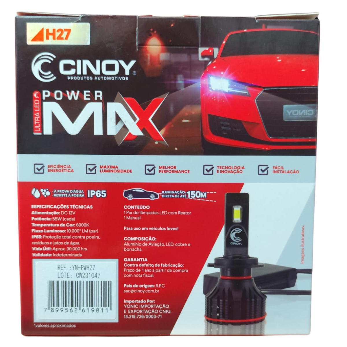 LAMPADA ULTRA LED POWER MAX H27 - CINOY - Imagem 3