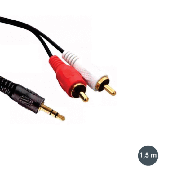 Cabo P2 X 2 RCA 1,5m - Imagem 2