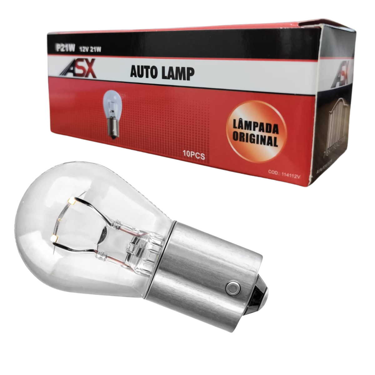 Lâmpada Halogena 1141 1 Polo P21W 12V - ASX - Imagem 3