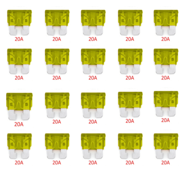 Fusivel Lamina Médio 20A - 20 Unidades  - Technoise