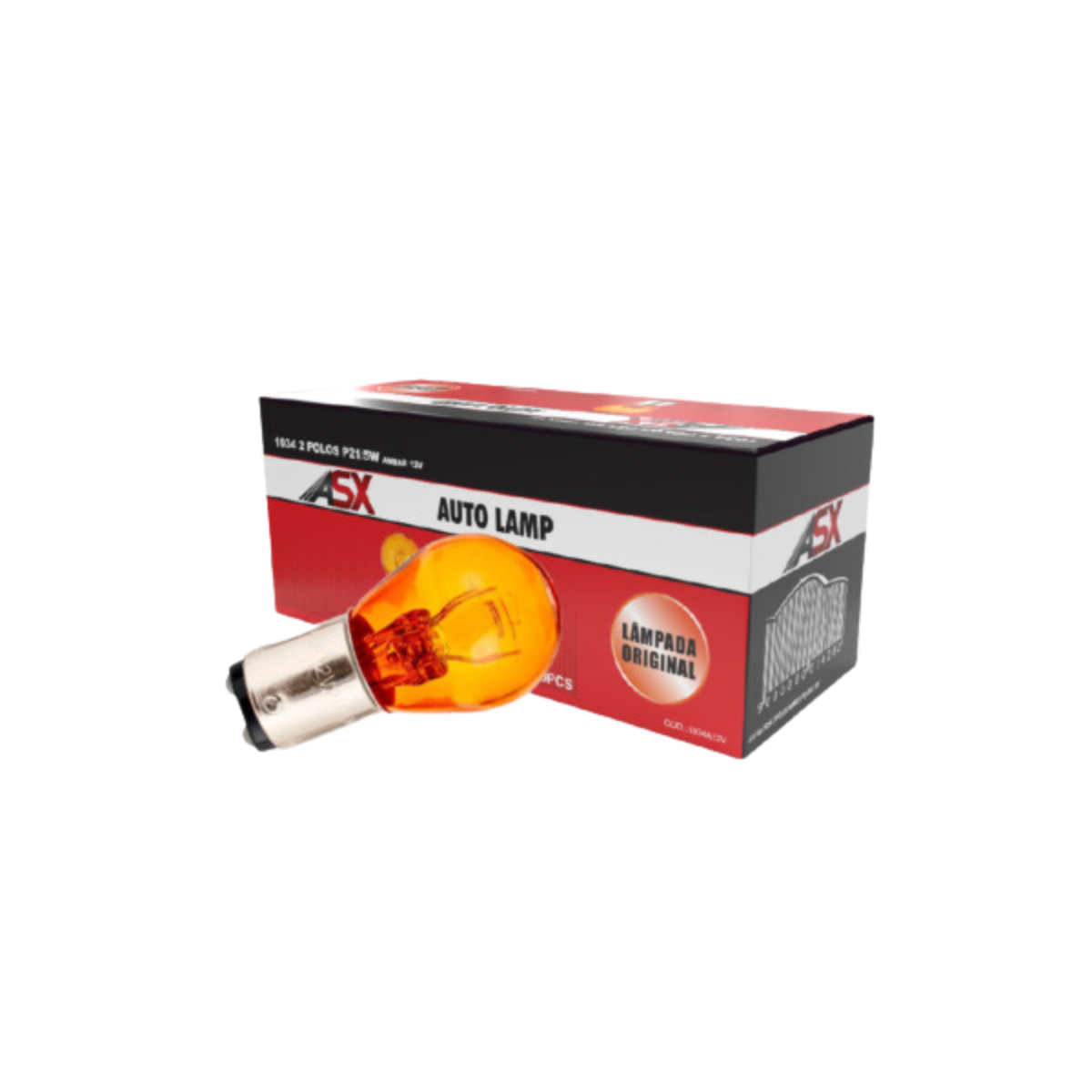 Lâmpada 1034 Ambar 2 Polos 12V - P21/5W (10 UN) - ASX