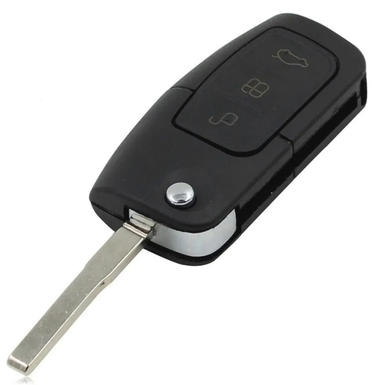 Carcaça Canivete Ford Focus New Fiesta 3 Botões Bananinha - Imagem 2