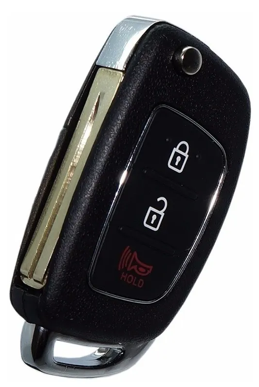 Carcaça Canivete Oca Hyundai HB20 3 Botões - Imagem 2